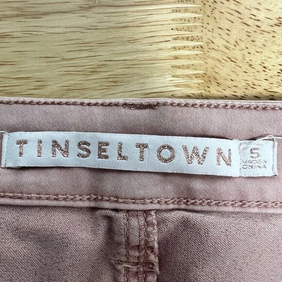 Tinseltown Skinny Ankle Jeans Blush Pink Low Rise Size 5 Juniors - Picture 8 of 9